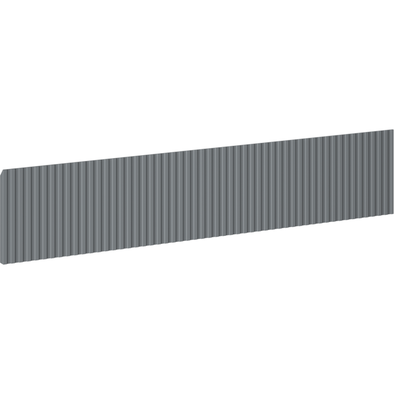 Mexen Rivel frente ranurado para cuerpo de armario de baño 90 x 20 cm, grafito mate - 91A20-0900-235-1-66