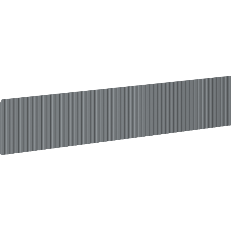 Mexen Rivel Front für den Korpus des Badezimmerschranks geriffelt 90 x 20 cm, Graphit Matt - 91A20-0900-235-1-66