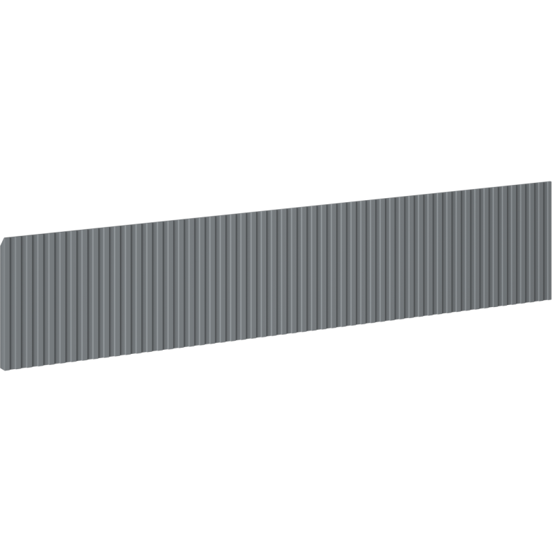Mexen Rivel sprednja rebrasta plošča za omarico kopalniške omarice 90 x 20 cm, mat grafitna - 91A20-0900-235-1-66
