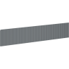 Mexen Rivel Front für den Korpus des Badezimmerschranks geriffelt 90 x 20 cm, Graphit Matt - 91A20-0900-235-1-66