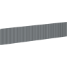 Mexen Rivel gegolfde front voor badkamerkast 90 x 20 cm, mat grafiet - 91A20-0900-235-1-66