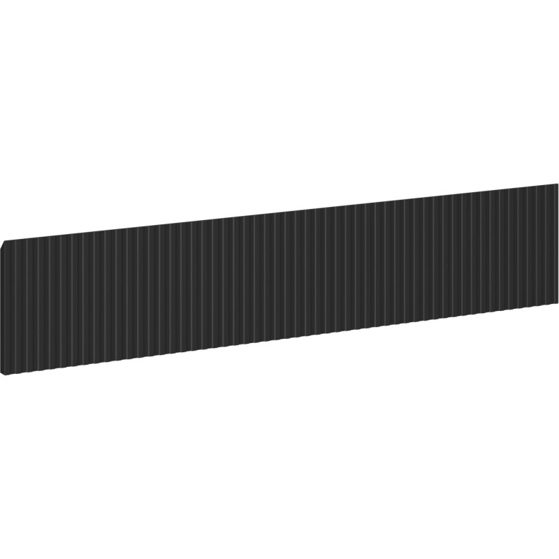 Mexen Rivel prednja ploča s utorima za korpus kupaonskog ormarića 80 x 20 cm, crni mat - 91A20-0800-235-1-71