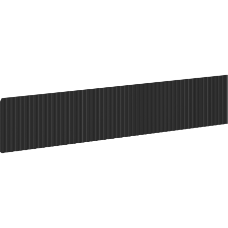 Mexen Rivel geribbeld frontpaneel voor badkamerkast 90 x 20 cm, zwarte mat - 91A20-0900-235-1-71