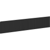 Mexen Rivel geribbeld frontpaneel voor badkamerkast 90 x 20 cm, zwarte mat - 91A20-0900-235-1-71