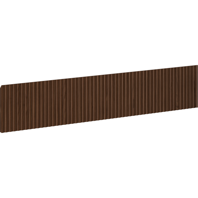 Mexen Rivel frontale scanalato per corpo mobile da bagno 100 x 20 cm, noce - 91A20-1000-235-1-86