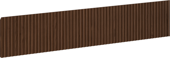 Mexen Rivel grooved front for bathroom cabinet body 100 x 20 cm, walnut - 91A20-1000-235-1-86