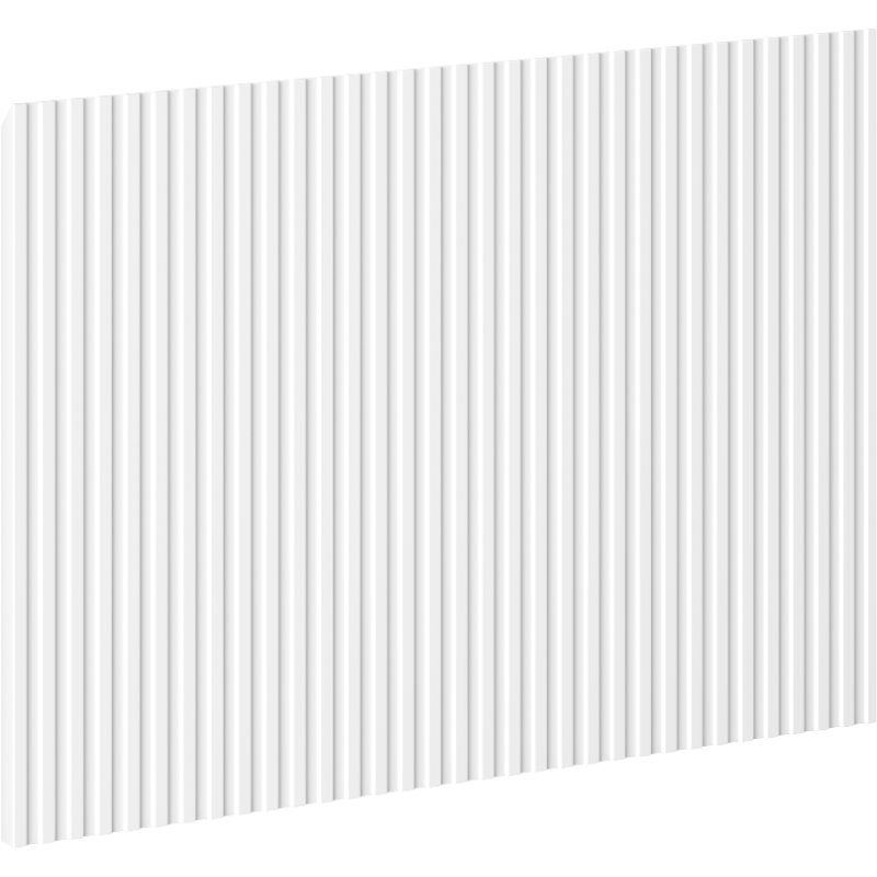 Mexen Rivel façade cannelée pour caisson de meuble de salle de bain 40 x 43,5 cm, blanc mat - 91A20-0400-470-1-01