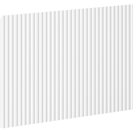 Mexen Rivel façade cannelée pour caisson de meuble de salle de bain 40 x 43,5 cm, blanc mat - 91A20-0400-470-1-01