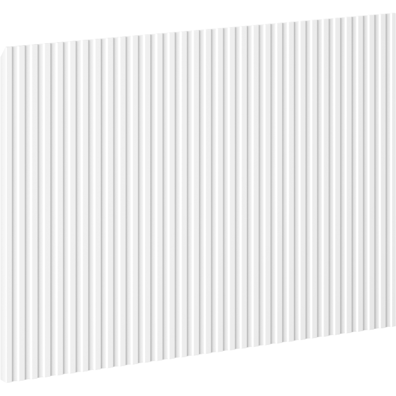 Mexen Rivel gegroefde front voor badkamerkast 60 x 43,5 cm, wit mat - 91A20-0600-470-1-01