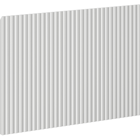 Mexen Rivel framsida räfflad till badrumsskåpskropp 40 x 43,5 cm, grå matt - 91A20-0400-470-1-62