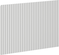 Mexen Rivel panneau avant rainuré pour meuble de salle de bain 60 x 43,5 cm, gris mat - 91A20-0600-470-1-62
