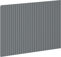 Mexen Rivel frente estriado para corpo de armário de casa de banho 45 x 43,5 cm, grafite mate - 91A20-0450-470-1-66