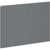 Mexen Rivel Front geriffelt für Waschtischunterschrank 70 x 43,5 cm, Graphit Matt - 91A20-0700-470-1-66