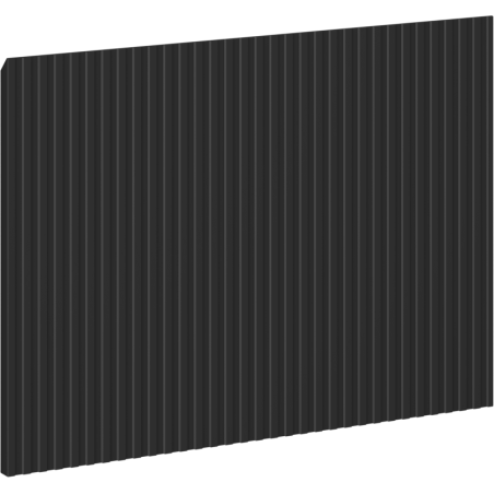 Mexen Rivel geribbelde voorkant voor badkamerkastromp 45 x 43,5 cm, mat zwart - 91A20-0450-470-1-71