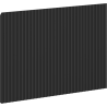 Mexen Rivel Front geriffelt für Badezimmerschrankkorpus 60 x 43,5 cm, Schwarz Matt - 91A20-0600-470-1-71