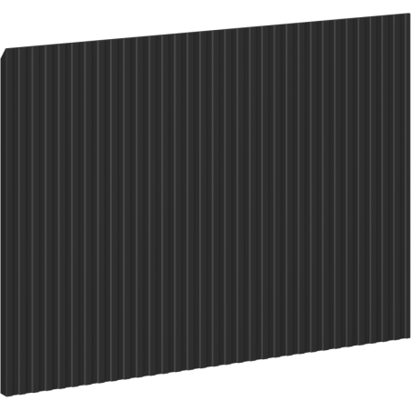 Mexen Rivel front ryflowany do korpusu szafki łazienkowej 70 x 43,5 cm, czarny mat - 91A20-0700-470-1-71