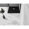 Mexen Stone+ composite square shower tray 80 x 80 cm, black - 44708080
