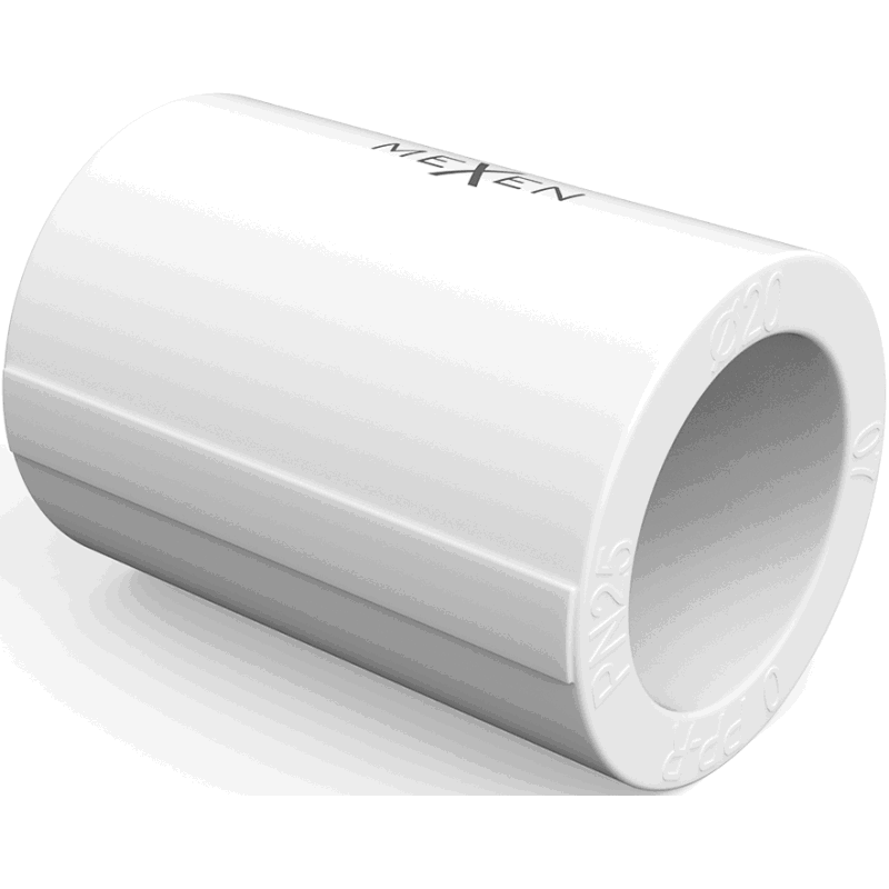 Mexen PPR coupling, welded connector for PPR pipes 40 x 40, PN25 - W97320-4040-00