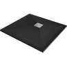 Mexen Stone+ vierkante composiet douchebak 80 x 80 cm, zwart - 44708080