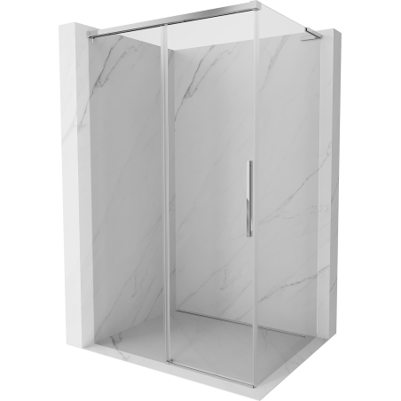 Mexen Rox L schuifdouchecabine 90 x 70 cm, transparant, chroom - 8C2L-090-070-01-00