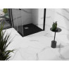 Mexen Stone+ composite square shower tray 90 x 90 cm, black - 44709090