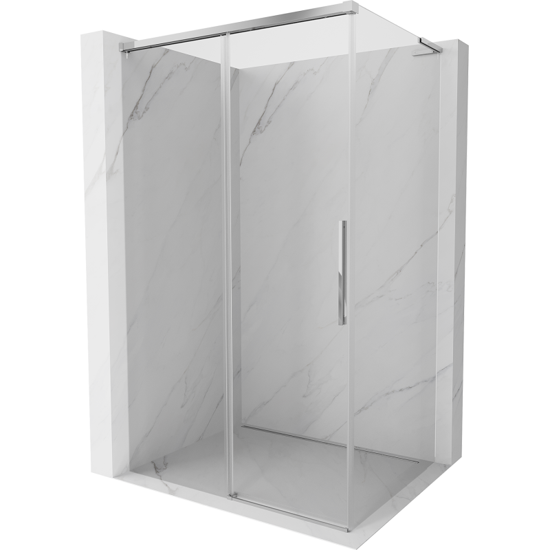 Mexen Rox L Duschkabine schiebbar 105 x 70 cm, transparent, Chrom - 8C2L-105-070-01-00