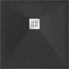 Mexen Stone+ receveur de douche composite carré 90 x 90 cm, noir - 44709090