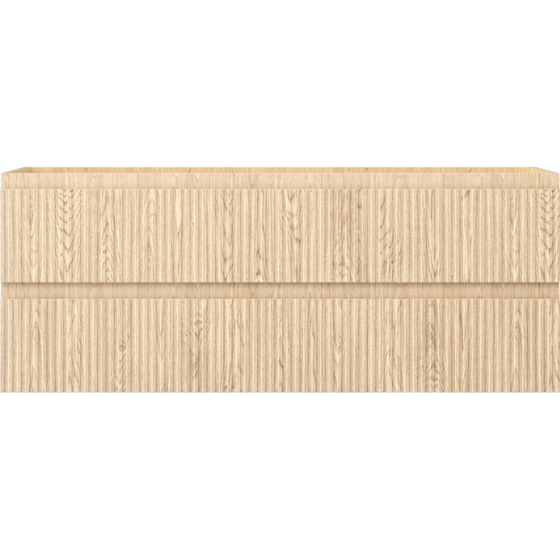 Mexen Rivel szafka łazienkowa podumywalkowa 120 cm, 2 szuflady, ryflowana , dąb - 91A20-12047-2-BFF81