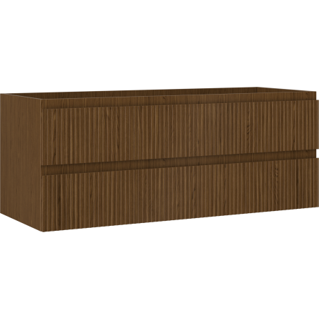 Mexen Rivel badkamerkast onder wastafel 120 cm, 2 laden, gegroefd, noten - 91A20-12047-2-BFF86