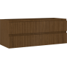 Mexen Rivel badkamerkast onder wastafel 120 cm, 2 laden, gegroefd, noten - 91A20-12047-2-BFF86