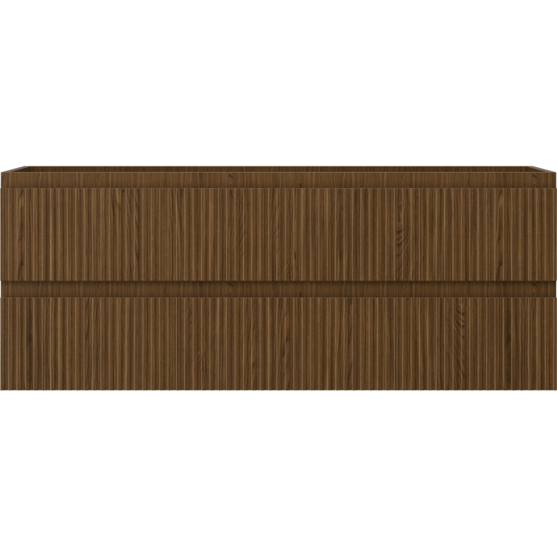 Mexen Rivel mueble de baño para lavabo 120 cm, 2 cajones, ranurado, nogal - 91A20-12047-2-BFF86