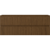 Mexen Rivel badkamerkast onder wastafel 120 cm, 2 laden, gegroefd, noten - 91A20-12047-2-BFF86