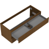 Mexen Rivel badkamerkast onder wastafel 120 cm, 2 laden, gegroefd, noten - 91A20-12047-2-BFF86