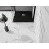 Mexen Stone+ composite square shower tray 100 x 100 cm, black - 44701010