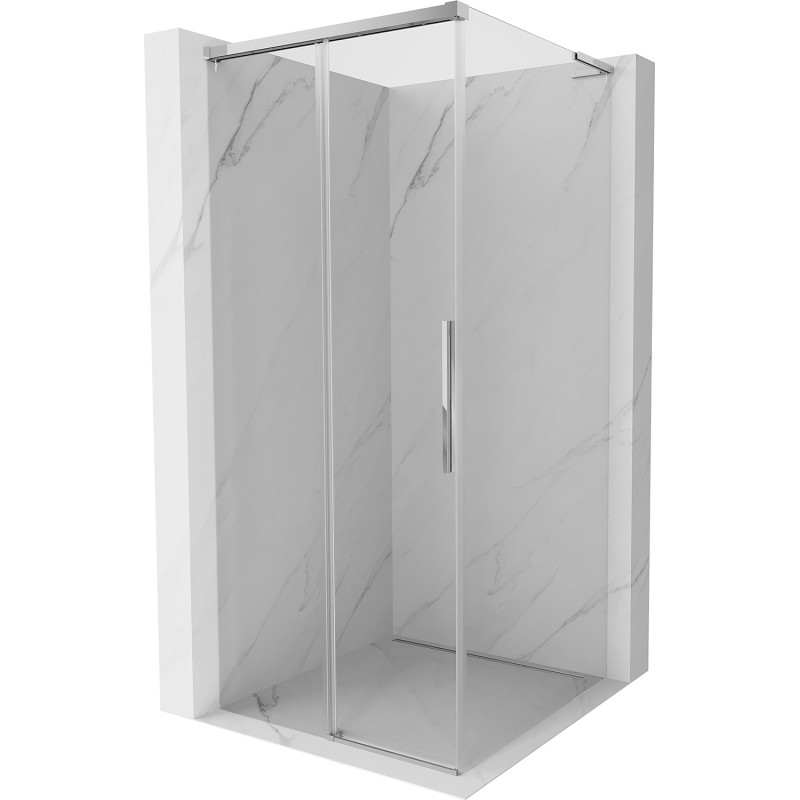 Mexen Rox L lükandustega dušinurk 90 x 90 cm, läbipaistev, kroom - 8C2L-090-090-01-00