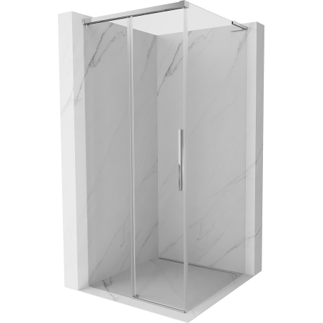 Mexen Rox L lükandustega dušinurk 95 x 95 cm, läbipaistev, kroom - 8C2L-095-095-01-00