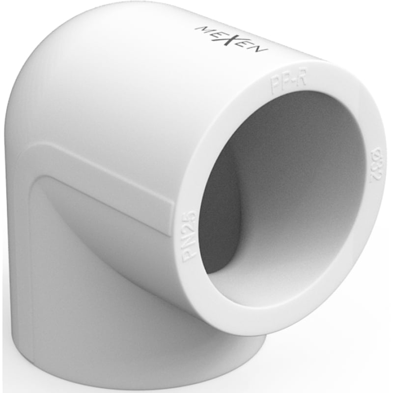 Mexen PPR kolano 90° zgrzewane do rur PPR 20 x 20, PN25 - W97324-2020-00