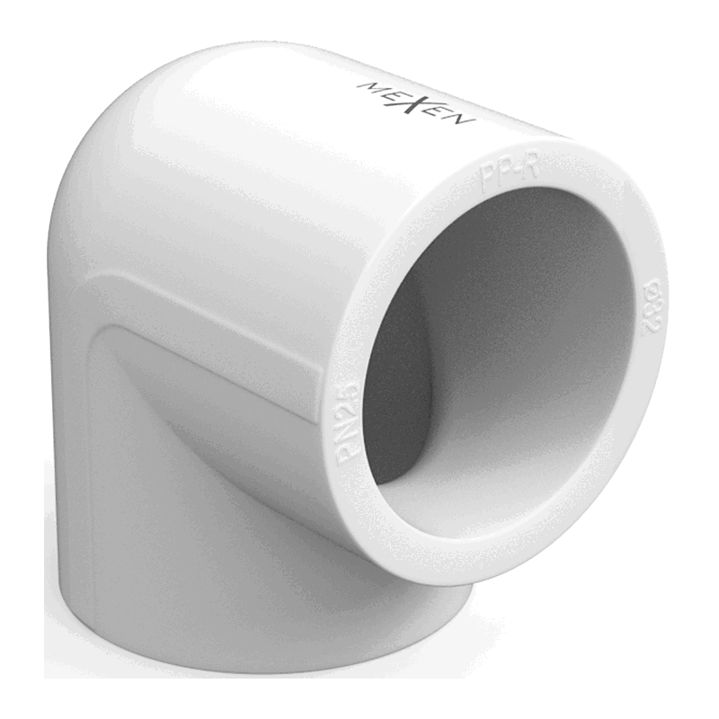 Mexen PPR 90° welded elbow for PPR pipes 25 x 25, PN25 - W97324-2525-00