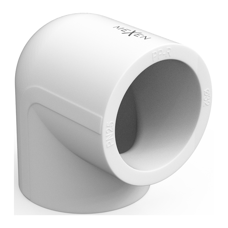 Mexen PPR 90° welded elbow for PPR pipes 63 x 63, PN25 - W97324-6363-00