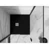 Mexen Stone+ composite square shower tray 100 x 100 cm, black - 44701010