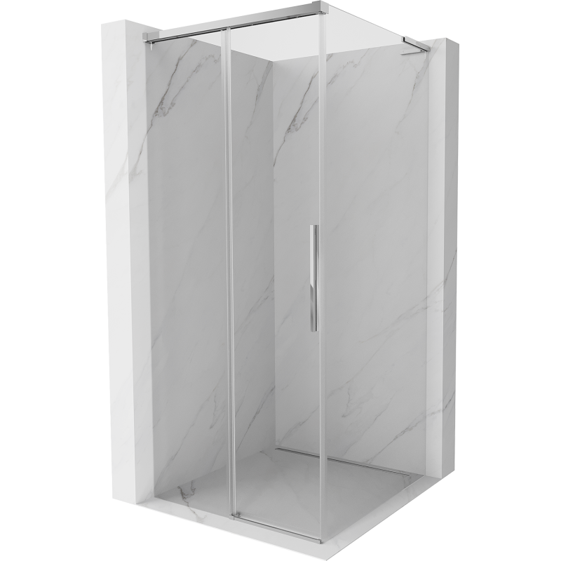 Mexen Rox L kabina prysznicowa rozsuwana 110 x 110 cm, transparent, chrom - 8C2L-110-110-01-00