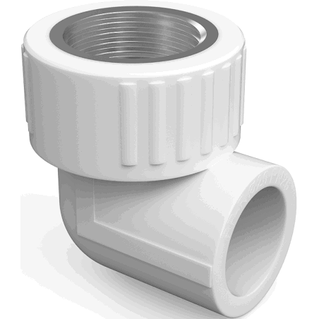 Mexen PPR 90° welded elbow for PPR pipes 25 x 1/2 FF - W97326-2512F-00