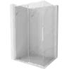 Mexen Rox L sliding shower cabin 90 x 75 cm, transparent, white - 8C2L-090-075-20-00