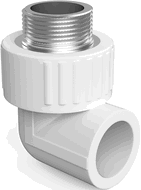 Mexen PPR 90° Winkel, geschweißt für PPR-Rohre 25 x 3/4 AG - W97327-2534M-00
