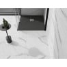 Mexen Pierre+ receveur de douche composite carré 70 x 70 cm, anthracite - 44717070