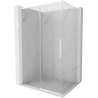 Mexen Rox L Duschkabine zum Schieben 110 x 90 cm, transparent, weiß - 8C2L-110-090-20-00