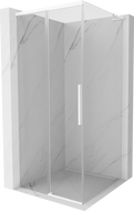 Mexen Rox L Duschkabine schiebbar 95 x 95 cm, transparent, weiß - 8C2L-095-095-20-00