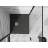 Mexen Stone+ quadratische Komposit-Duschwanne 70 x 70 cm, Anthrazit - 44717070