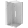 Mexen Rox L sliding shower enclosure 120 x 120 cm, transparent, white - 8C2L-120-120-20-00