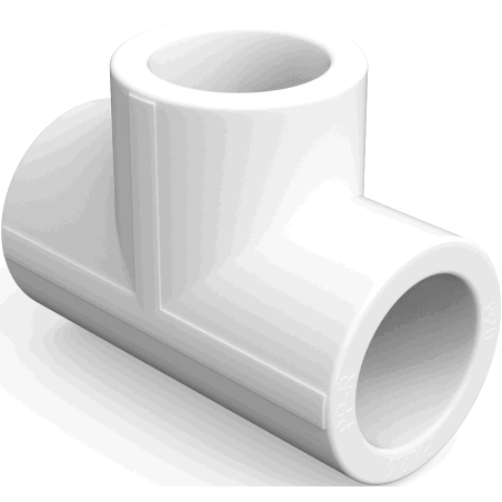 Mexen PPR gelaste T-stuk voor PPR-buizen 40 x 40 x 40, PN25 - W97330-404040-00